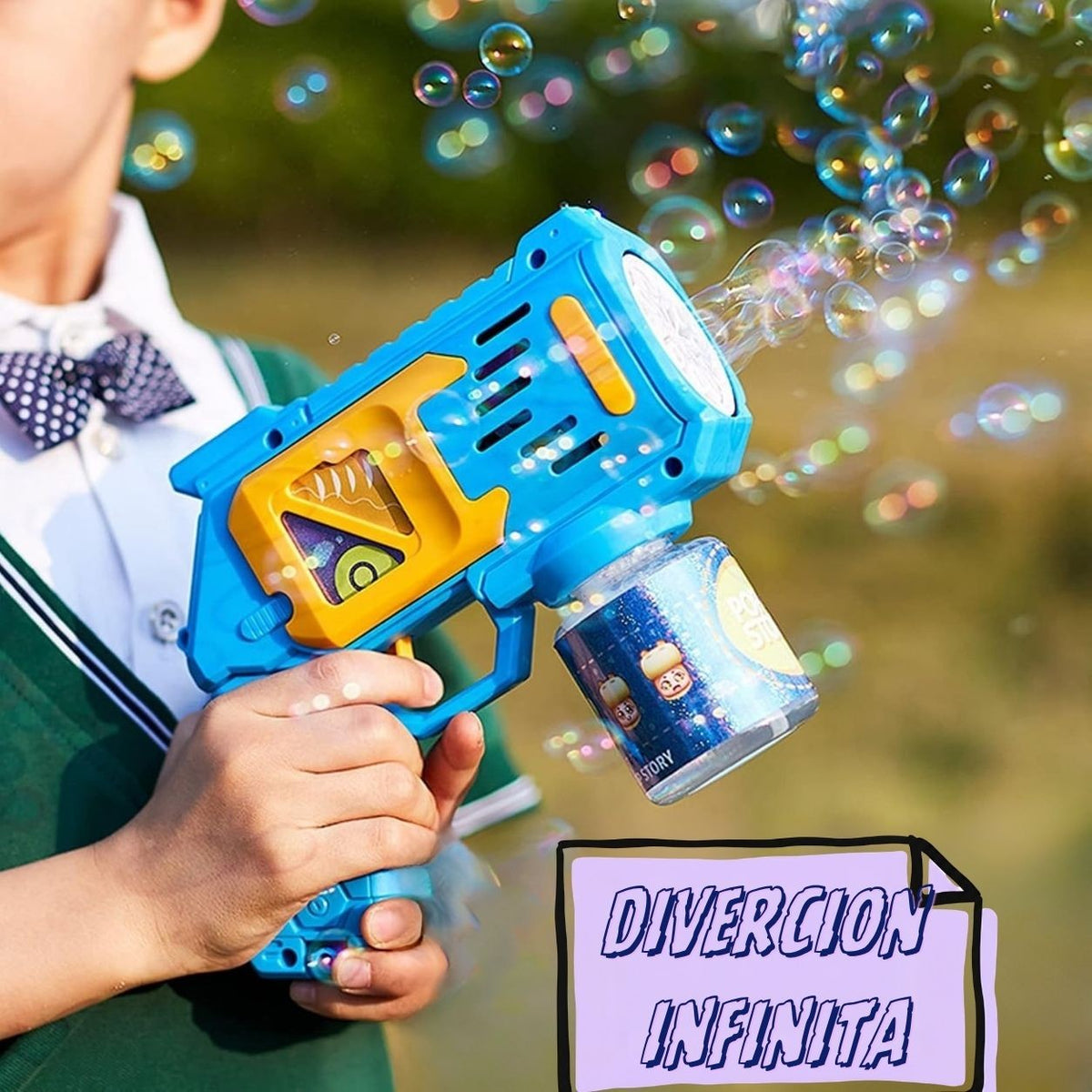 (2x1) Pistola de Burbujas Bubble Buum